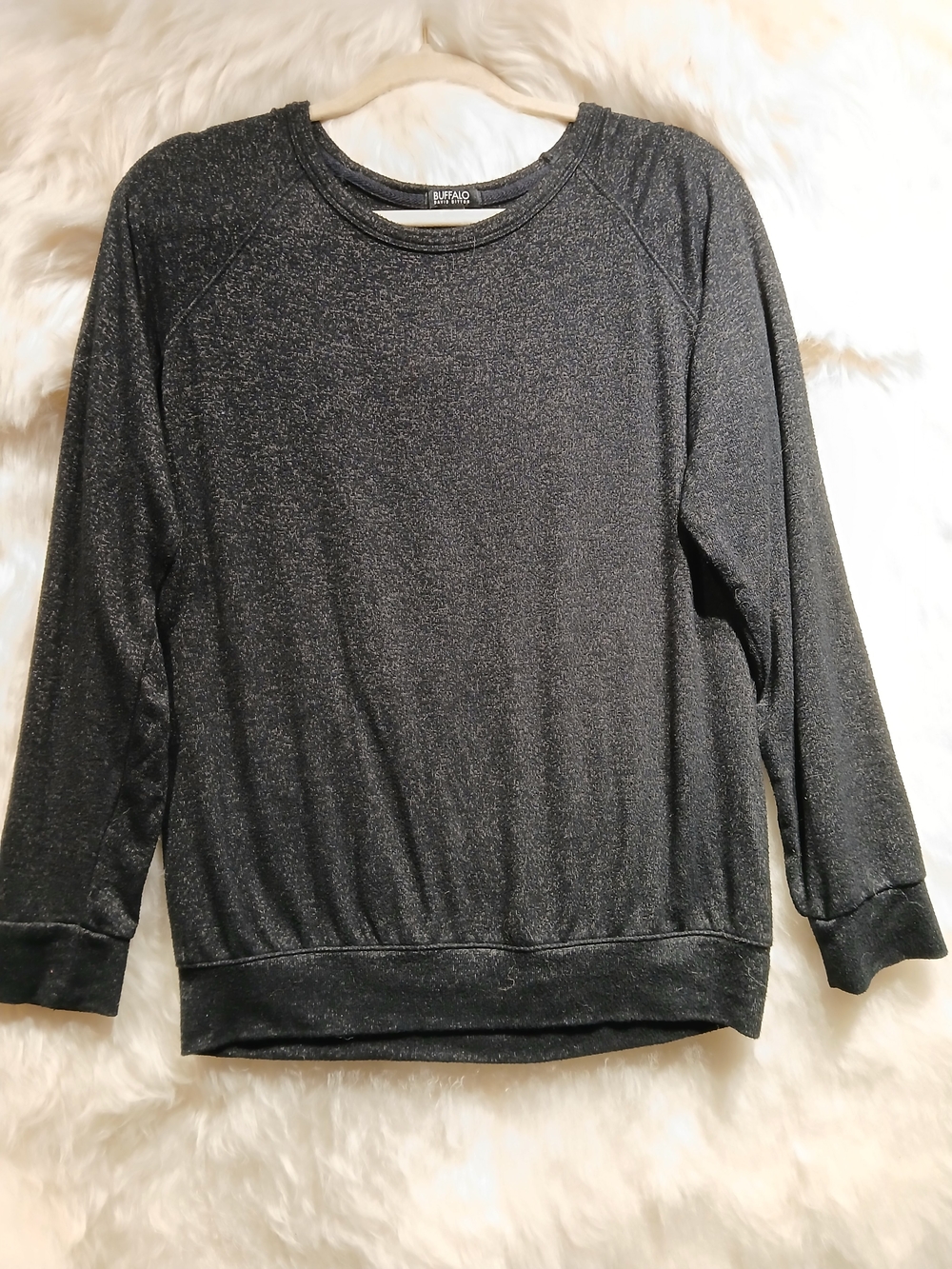 Buffalo David Bitton Black Knit Label Detail